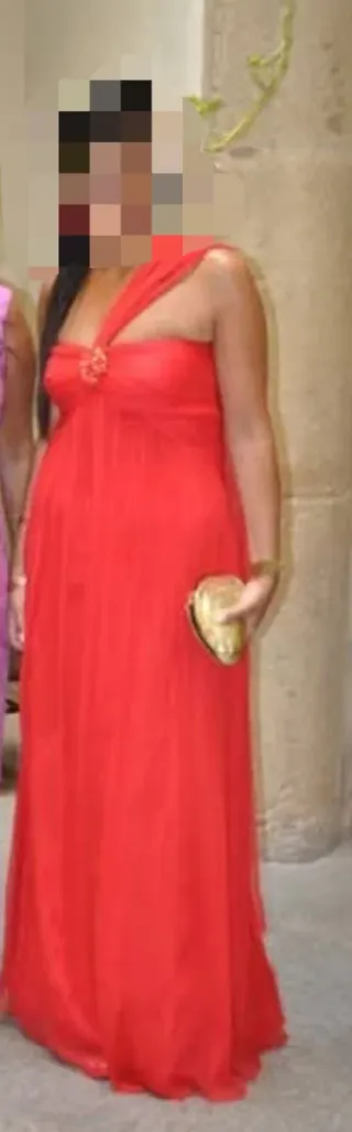 Vestido rojo Purificación García talla 42