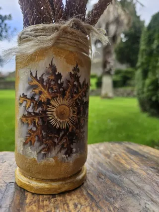 Tarro cristal decorado