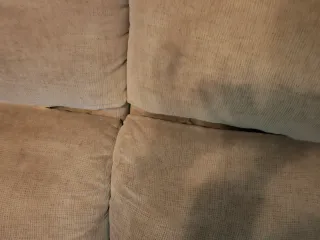 Sofá 3 plazas tela beige