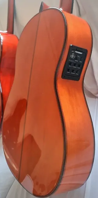 Guitarra Flamenca Amplificada Naranja