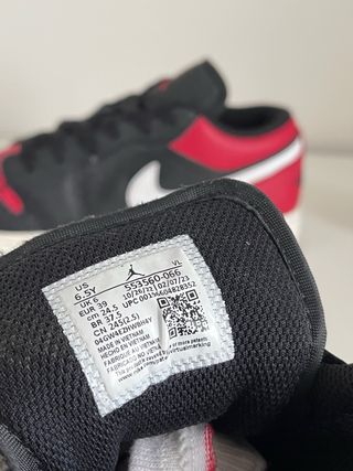 Nike Air Jordan 1 Low Negras y Rojas