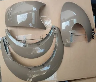 Kit 3 pezzi inserti con visiera KEP Italia cromo 2