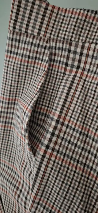 Pantalón Mango cuadros talla 36