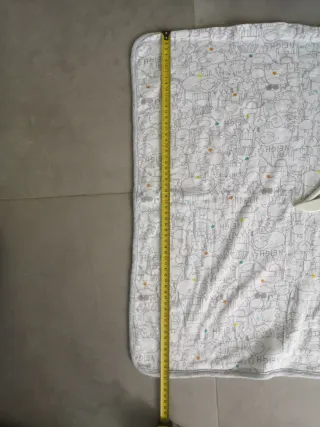 Manta bebé estampada animales granja - 60x64 cm