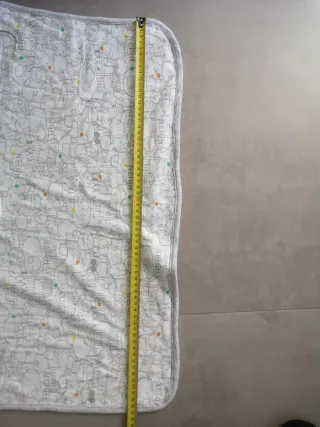 Manta bebé estampada animales granja - 60x64 cm