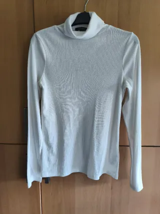 Jersey cuello vuelto New Look blanco Talla XS