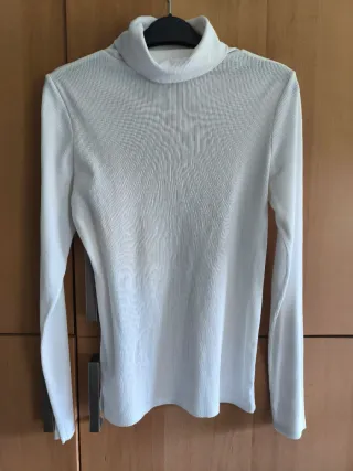 Jersey cuello vuelto New Look blanco Talla XS