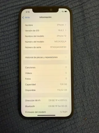 iPhone 12 Negro Muy Buen Estado