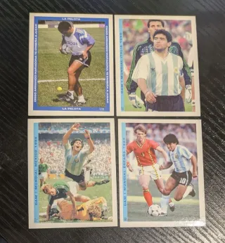 4 figurine Maradona Selección Argentina