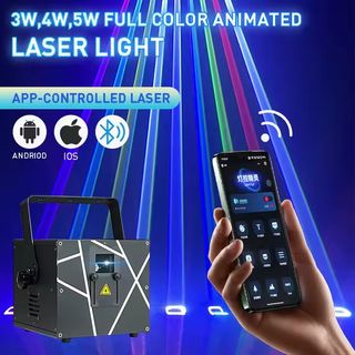 ✅️ Proyector Láser 3W RGB + Animación 3D