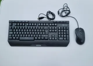Teclado y Ratón gaming KROM Kenya Negro