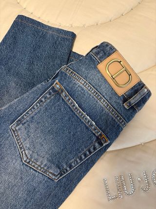 Jeans twin set Blu