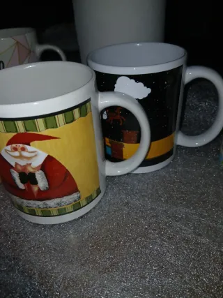 Tazas Navideñas Santa Claus y Reno