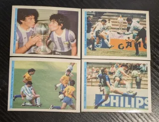 4 figurine Maradona Selección Argentina