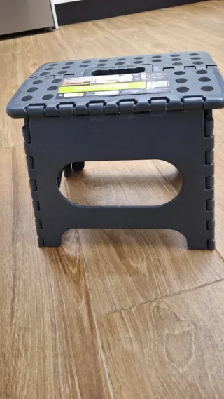 Taburete Plegable Gris