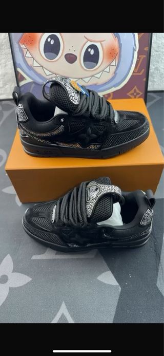 Scarpe Louis Vuitton Uomo Nero Bianco