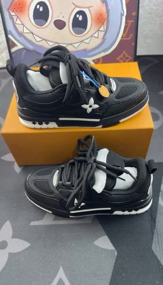 Scarpe Louis Vuitton Uomo Nero Bianco