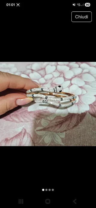 Set composto di 2bracciale+orecchini