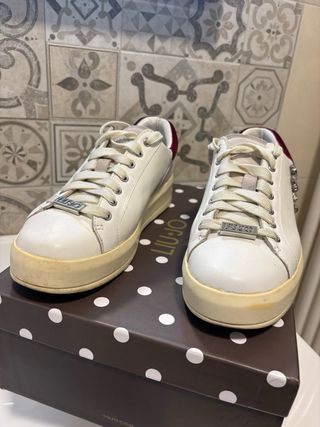 Sneakers Liu Jo bianche con strass