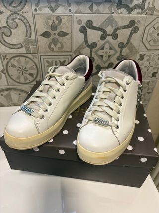 Sneakers Liu Jo bianche con strass