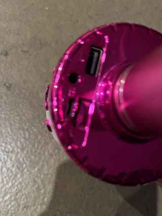 Micrófono Karaoke Bluetooth Rosa