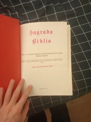 Sagrada Biblia, tamaño grande.