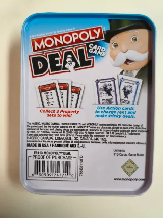 Monopoly Deal Juego de Cartas