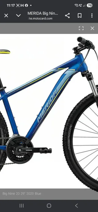 Bicicleta Merida Big Nine 29" blue M *A ESTRENAR*