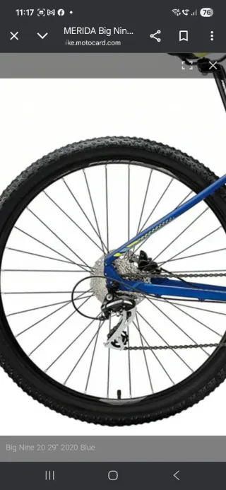 Bicicleta Merida Big Nine 29" blue M *A ESTRENAR*