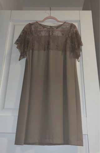 Vestito elegante rosa antico taglia 44