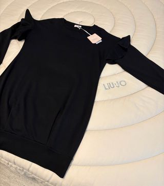 Abito Liu Jo nero con rouches
