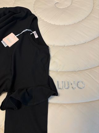 Abito Liu Jo nero con rouches