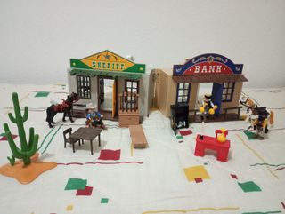 Playmobil Sheriff y Banco Oeste