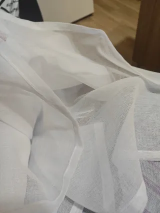 Cortinas Lino Blanco Translúcido