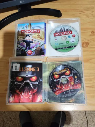 Lote 5 Juegos PS3: Killzone 3, Oblivion, Monopoly,