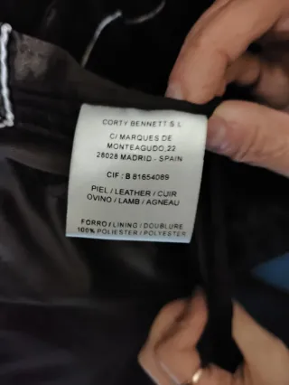 Chaqueta de cuero LB Talla M