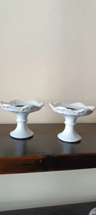 Portavelas candelabro porcelana Limoges france