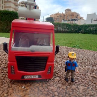 Playmobil Camión Plataforma 5464 + Excavadora 5282