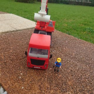 Playmobil Camión Plataforma 5464 + Excavadora 5282