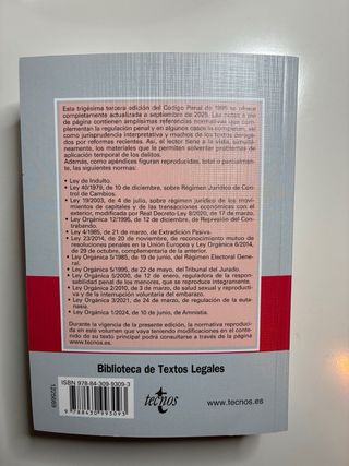 Código Penal Ley Orgánica 10/1995, de 23 de nov...