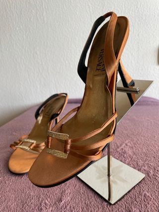 Sandalias Versace Raso Elegantes