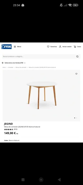 Mesa de comedor JYSK JEGIND