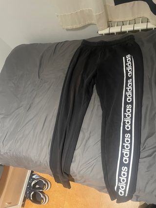 Pantalón Adidas Negro Largo