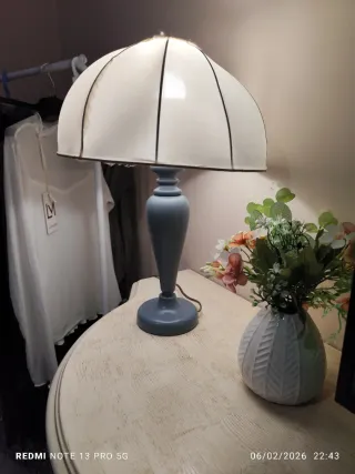 Lume shabby legno azzurro pastello