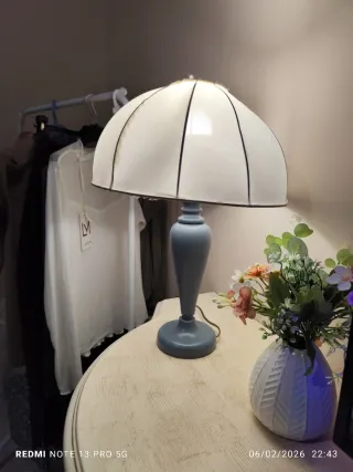 Lume shabby legno azzurro pastello