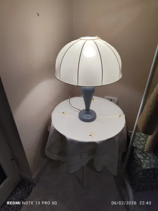 Lume shabby legno azzurro pastello