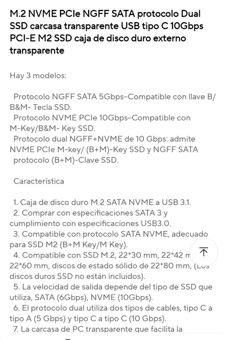 Carcasa M.2 SSD Enclosure afbeelding 3