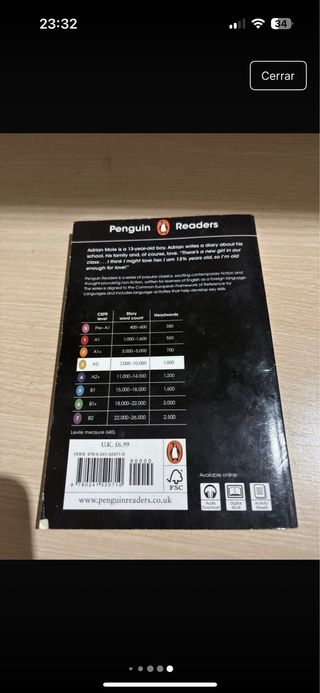 Libro de lectura en inglés