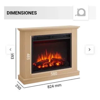 Chimenea Eléctrica BALDERIA Phanos