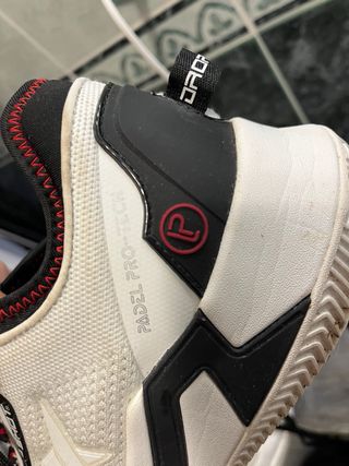 Scarpe Padel Drop Shot Bianche e Rosse n.42
